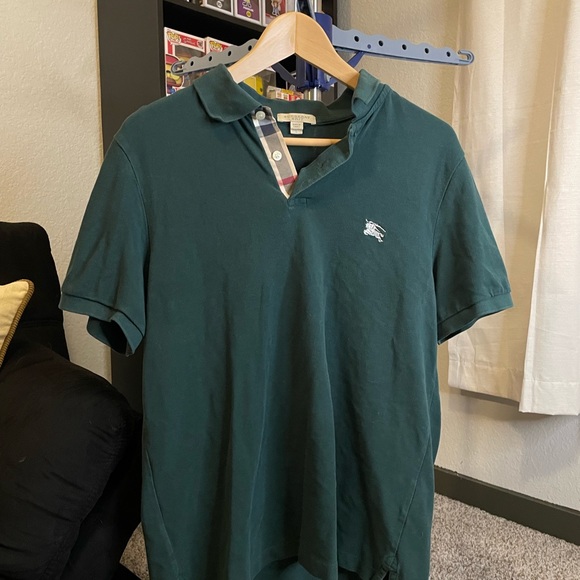 Burberry Top 100% Cotton Short Sleeves Polo Size medium - Picture 2 of 9